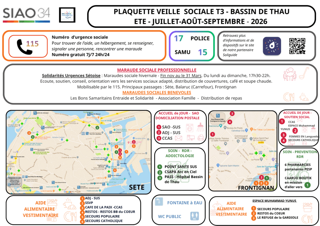 Plaquette Veille Sociale - Bassin de Thau
