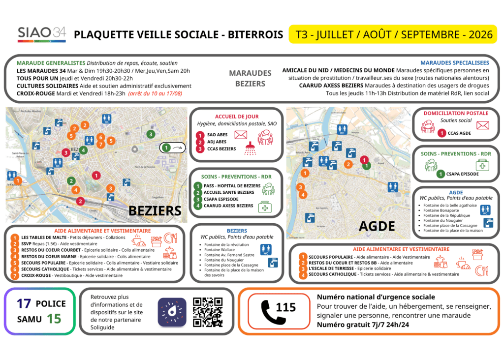Plaquette Veille Sociale - Biterrois